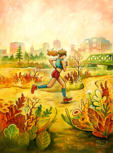 Joggeuse par Félix Girard