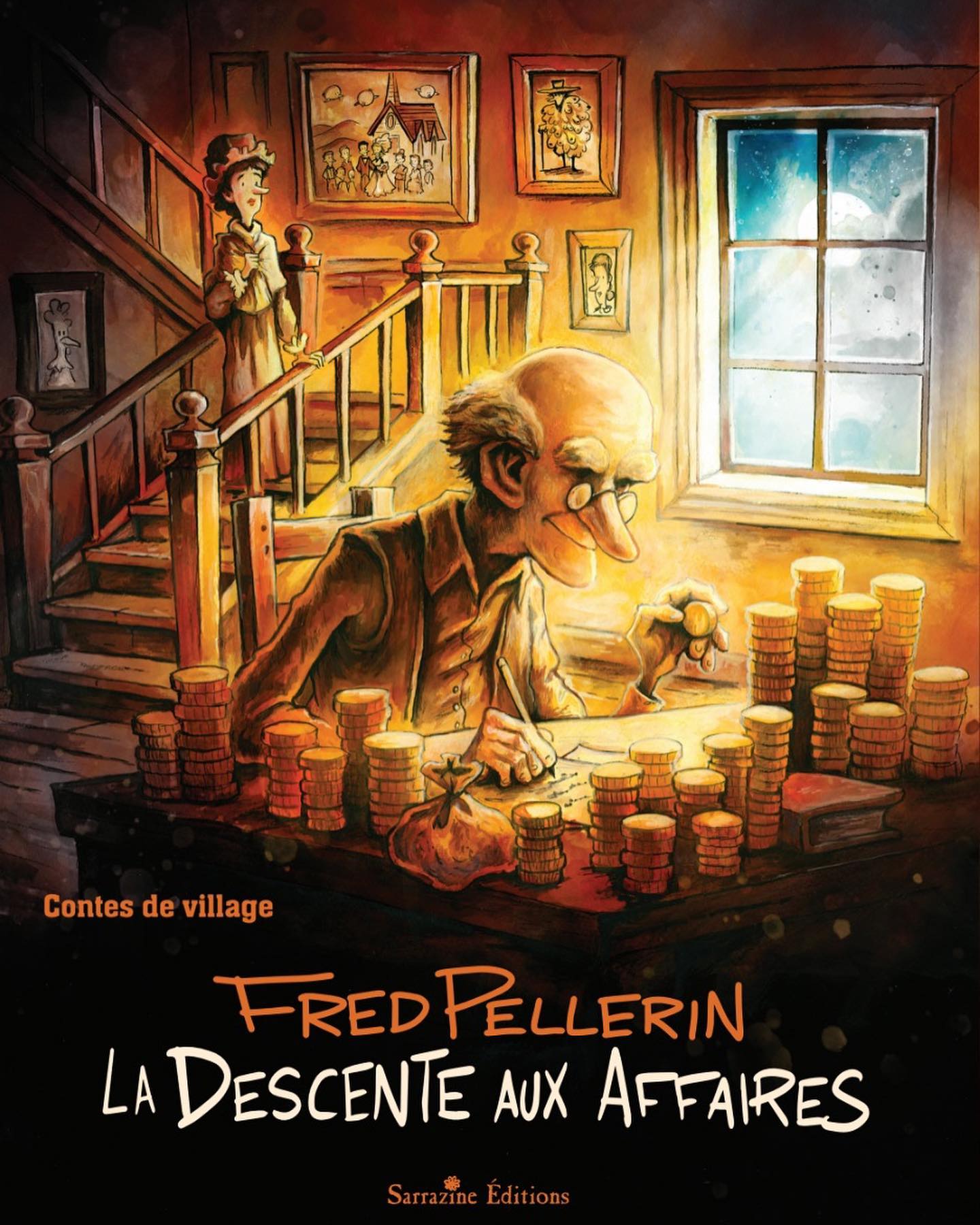 Fred Pellerin – La Descente aux affaires (couverture de livre)
